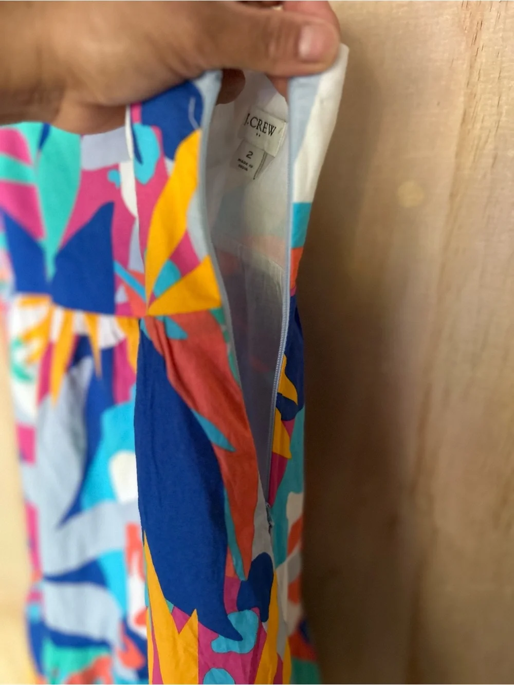 J. Crew Multicolor Floral-Print Sundress in Blue, Pink & Teal - Picture 8 of 8